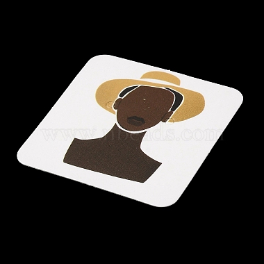 Square Girl Print Paper Earring Display Card(CDIS-M007-01C)-3