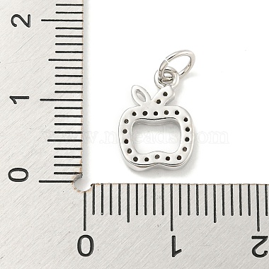 Rack Plating Brass Micro Pave Clear Cubic Zirconia Pendants(KK-B093-17P)-3