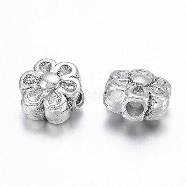 Lovely Flower Tibetan Style Alloy Beads for Mother's Day Gifts Making(X-LF0252Y)-2