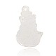 Silver Color Plated Alloy Enamel Christmas Snowman Pendants(ENAM-J171-04S)-2