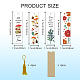 1 Set Mushroom & Flower Pattern Acrylic Bookmarks(DIY-GL0004-42B)-3