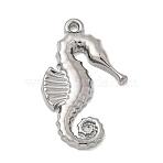 Marine Organism Theme 304 Stainless Steel Pendants, Stainless Steel Color, Sea Horse, 19.5x12.5x2mm, Hole: 1mm(STAS-Z179-40P-05B)