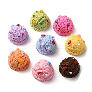 Opaque Resin Decoden Cabochons, Mixed Color, Ice Cream, 9~17x17~33x6.5~11.5mm(RESI-S07-09B)