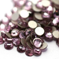 Glass Flat Back Rhinestone, Grade A, Back Plated, Faceted, Half Round, Light Amethyst, 3.8~4mm, about 1440pcs/bag(RGLA-C002-SS16-212)