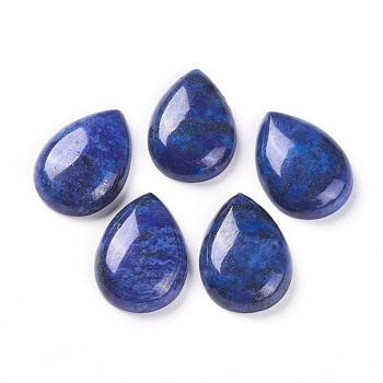 Natural Lapis Lazuli Cabochons, Dyed, teardrop, 25x18x6.5~7mm