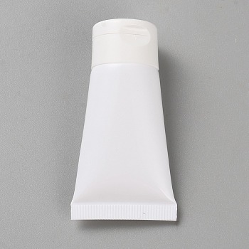 Plastic Squeeze Bottles, White, 7.2x3.85cm, Capacity: 15ml(0.51fl. oz)