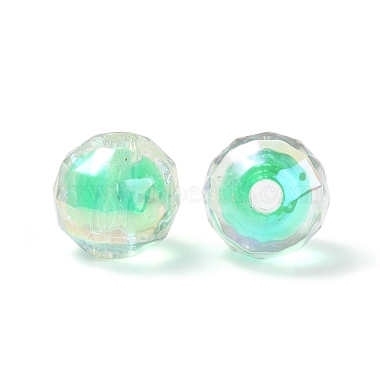 Two Tone UV Plating Rainbow Iridescent Acrylic Beads(TACR-D010-06A)-3