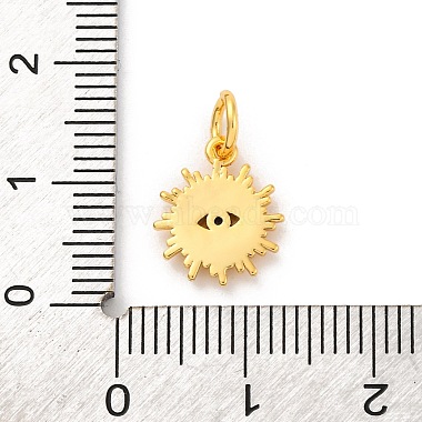 Brass Micro Pave Cubic Zirconia Charms(KK-U033-04G-02)-3