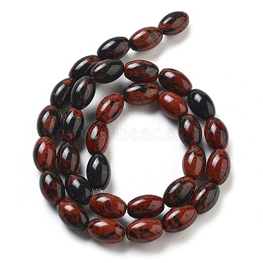 Natural Mahogany Obsidian Beads Strands(G-B106-B13-01)-3