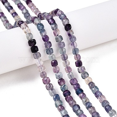 Natural Purple Fluorite Beads Strands(G-N342-123)-4