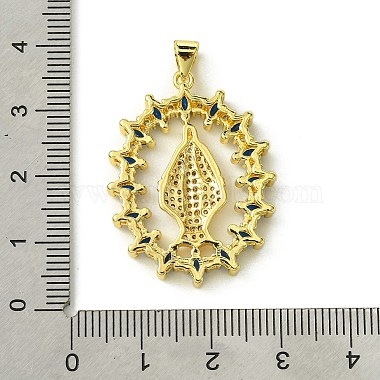 pendentifs en laiton zircon cubique micro pavé coloré(KK-H472-51F-G)-3