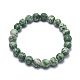 Natural Green Spot Jasper Bead Stretch Bracelets(BJEW-K212-A-017)-2