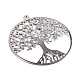 Filigree Tree of Life Brass Pendants(KK-M171-01B)-1