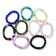 Dyed Natural Jade Beads Stretch Bracelets(BJEW-G633-C)-2