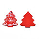 Christmas Theme Spray Painted Wood Pendants(WOOD-N005-52B)-2