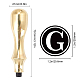 1Pc Golden Tone Brass Stamp Head(DIY-CP0008-98D)-2