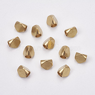 Brass Beads, Raw(Unplated), 6.2x6.2x5.8mm, Hole: 3mm(KK-E751-02G)