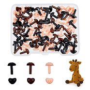 90Pcs 3 Colors Resin Safety Noses, Craft Nose, for DIY Doll Toys Puppet Plush Animal Making, Mixed Color, 9.5mm, 30pcs/color(RESI-FH0001-47)