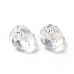 Transparent Czech Glass Beads, Rabbit, Clear, 17.5x15x11.5mm, Hole: 1.4mm(GLAA-G079-03C)