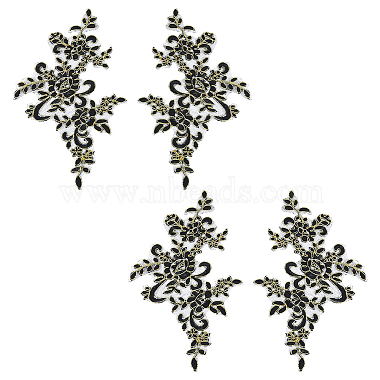 Black Polyester Ornament Accessories