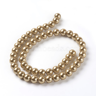 Eco-Friendly Dyed Glass Pearl Round Beads Strands(HY-A002-8mm-RB094)-2