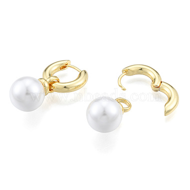 ABS Plastic Pearl Dangle Hoop Earrings(X-EJEW-N011-106LG)-2