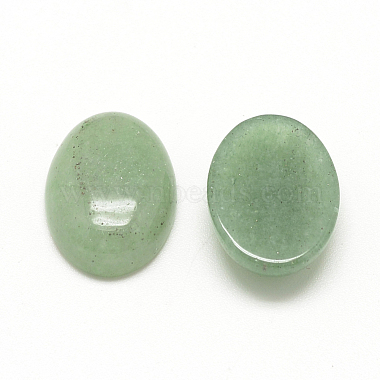 Естественный зеленый авантюрин кабошонов(X-G-R415-8x10-43)-2