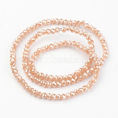 Chapelets de perles en verre galvanoplastique(EGLA-P018-3mm-FR-A05)-2