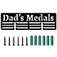 Word Dad's Medals Fashion Iron Medal Hanger Holder Display Wall Rack(ODIS-WH0021-041)-1