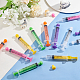 18Pcs 6 Colors Plastic Disposable Measurement Syringe with Cap(AJEW-OC0004-52A)-5