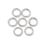 Tarnish Resistant 304 Stainless Steel Open Jump Rings, Round, Stainless Steel Color, 20 Gauge, 6x0.8mm, Inner Diameter: 4.4mm, about 320pcs/20g(X-STAS-Q186-02-6x0.8mm)
