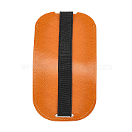 Imitation Leather Mouse Sleeve, Computer Mouse Protective Cover, with Felt Pad, Chocolate, 130x69.5x19mm(AJEW-WH0033-04)