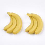 Resin Decoden Cabochons, Banana, Yellow, 19.5x14.5x4mm(CRES-T010-85)