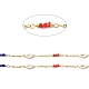 Handmade Brass Enamel Lip Link Chains(CHC-M024-26G-02)-2