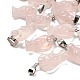 Natural Rose Quartz Pendants(G-B127-10P-14)-1