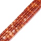 Natural Red Agate Beads Strands(G-M389-01)-1