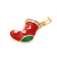 Christmas Theme Rack Plating Brass Cubic Zirconia Pendants(KK-K385-119G-05)-2