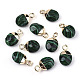 Synthetic Malachite Charms(G-N326-58E)-1