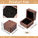 Walnut Wooden Championship Ring Packaging Magnetic Boxes(CON-WH0086-245)-2