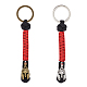 2Pcs 2 Colors Handmade Spartan Nylon Parachute Cord Keychain for Men(KEYC-DR0001-13)-1