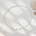 Summer Alloy Starfish Link Chain Waist Belly Chains for Women, Platinum, 690mm(FS-WGD9F40-02)
