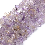 Natural Ametrine Beads Strands, Chip, 5~8mm, Hole: 0.8mm, about 16 inches(40.6cm)(G-P332-55)