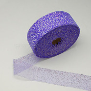 Organza Ribbon, Nice for Party Decoration, Mauve, 1-5/8 inch(42mm), 100yards/roll(91.44m/roll)(ORIB-S011-1)