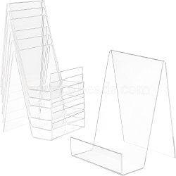 Acrylic Book Displays Stand, Rectangle, Clear, 100x99x150mm(ODIS-WH0009-01)