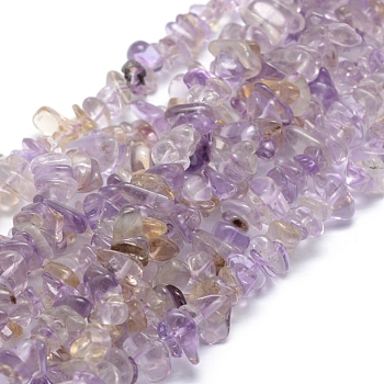 Natural Ametrine Beads Strands, Chip, 5~8mm, Hole: 0.8mm, about 16 inch(40.6cm)