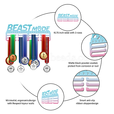 porte-médaille en fer dégradé de couleurs(AJEW-WH0254-47)-4