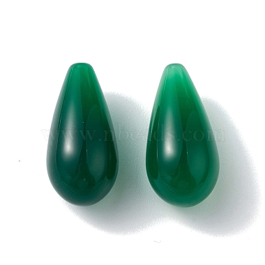 Natürliche grüne Onyx Achat Perlen(G-F741-02C-01)-2