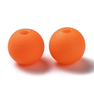 Frosted Opaque Acrylic Beads(OACR-P019-01B-02)-2
