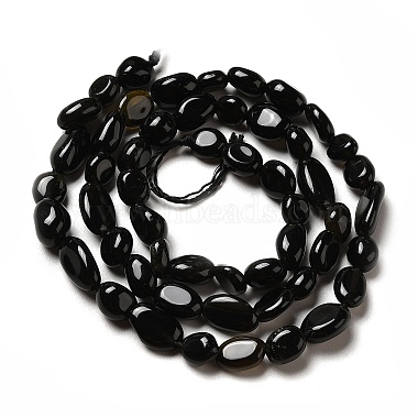 Natural Obsidian Beads Strands(G-I351-A08)-2