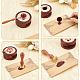 Brass Wax Seal Stamp with Rosewood Handle(AJEW-WH0412-0278)-3